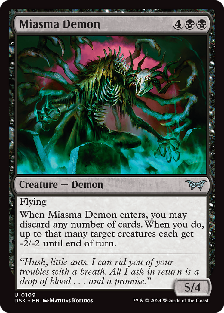 Miasma Demon [Duskmourn: House of Horror] | Exor Games New Glasgow