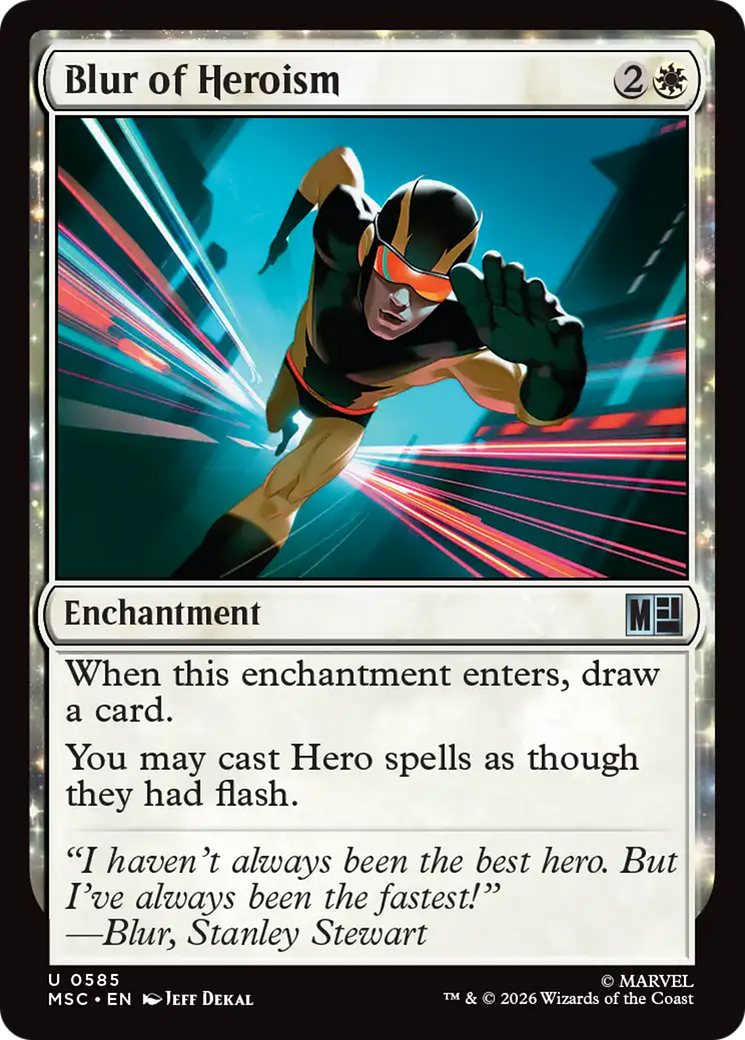 Blur of Heroism [Marvel Super Heroes Commander] | Exor Games New Glasgow