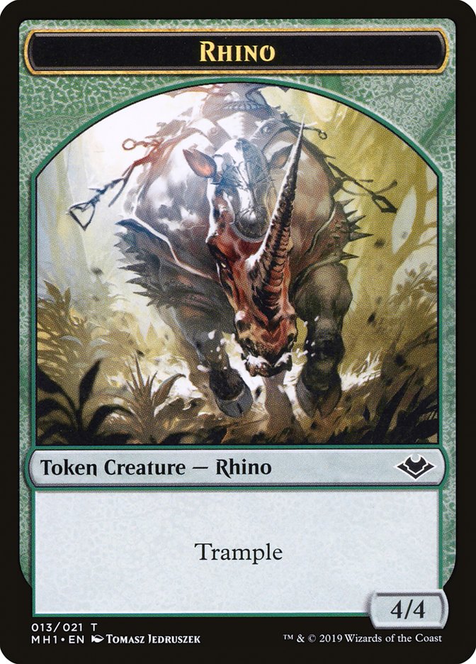 Rhino Token [Modern Horizons Tokens] | Exor Games New Glasgow