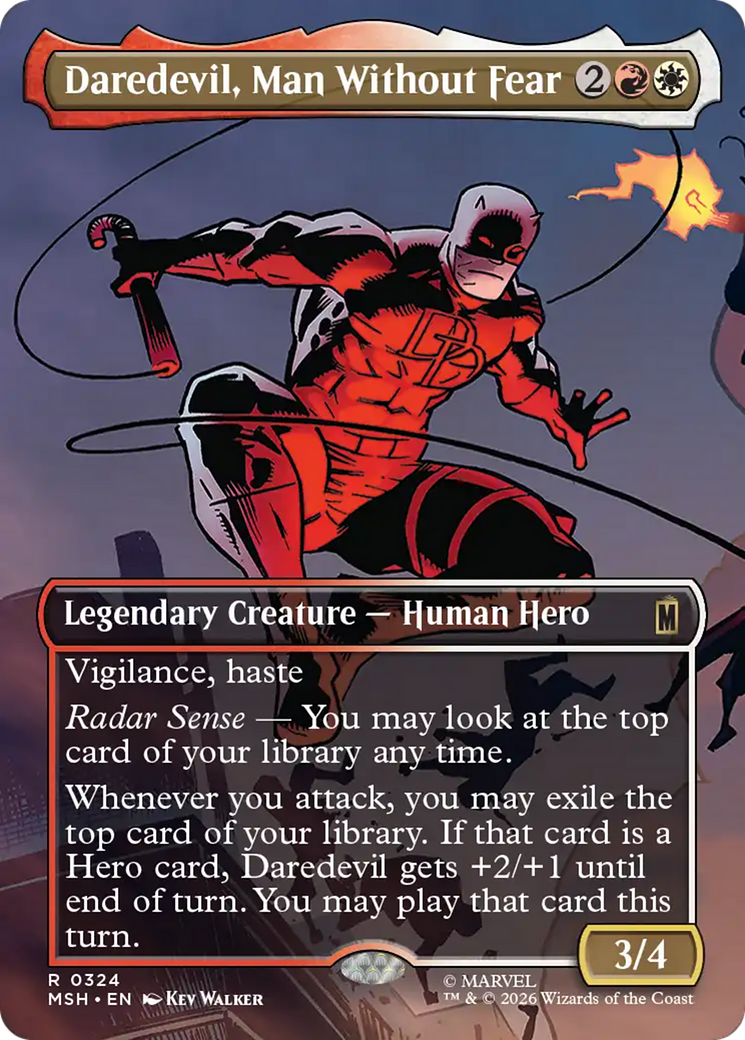 Daredevil, Man Without Fear (Borderless) (0324) [Marvel Super Heroes] | Exor Games New Glasgow