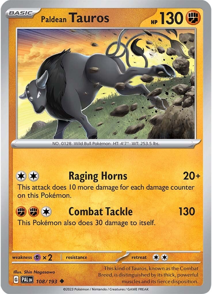 Paldean Tauros (108/193) [Scarlet & Violet: Paldea Evolved] | Exor Games New Glasgow