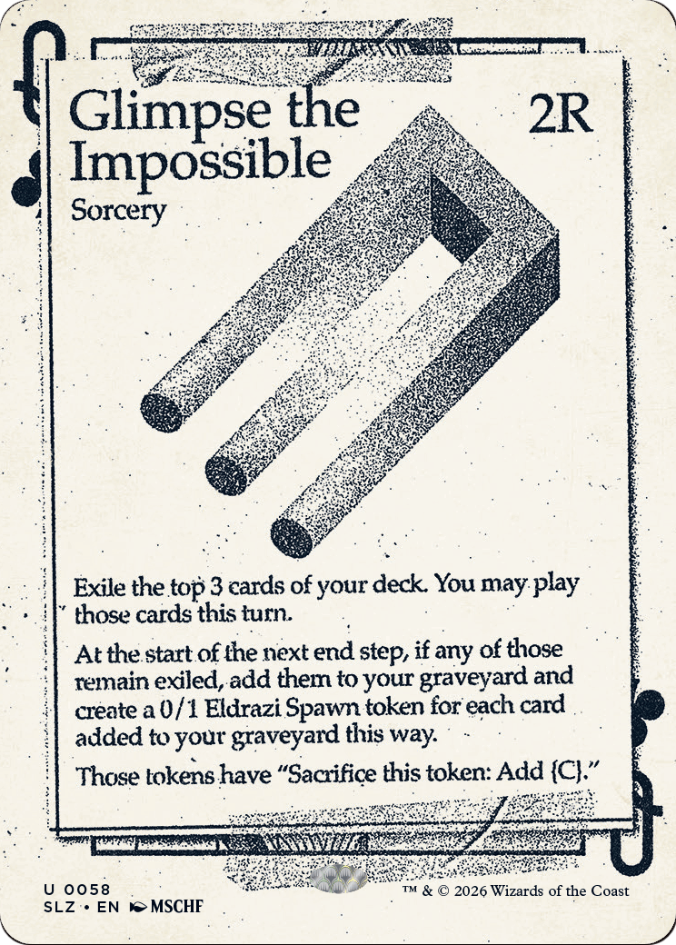 Glimpse the Impossible (0058) [Secret Lair x MSCHF: The Zeta Set] | Exor Games New Glasgow