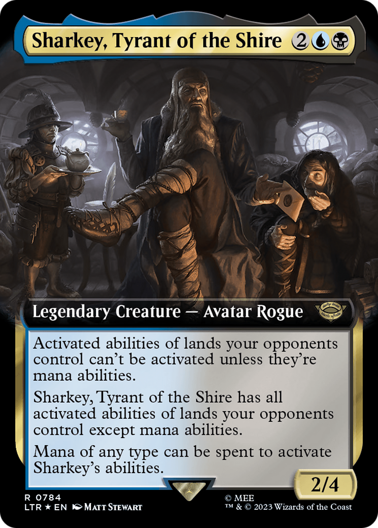 Sharkey, Tyrant of the Shire (Extended Art) (Surge Foil) [The Lord of the Rings: Tales of Middle-Earth] | Exor Games New Glasgow