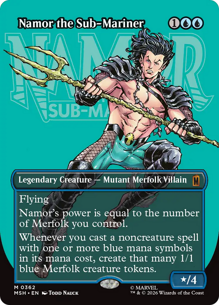 Namor the Sub-Mariner (Borderless) [Marvel Super Heroes] | Exor Games New Glasgow