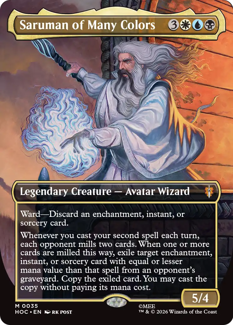Saruman of Many Colors (Borderless) [The Hobbit: Eternal-Legal] | Exor Games New Glasgow
