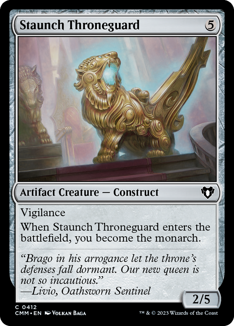 Staunch Throneguard [Commander Masters] | Exor Games New Glasgow