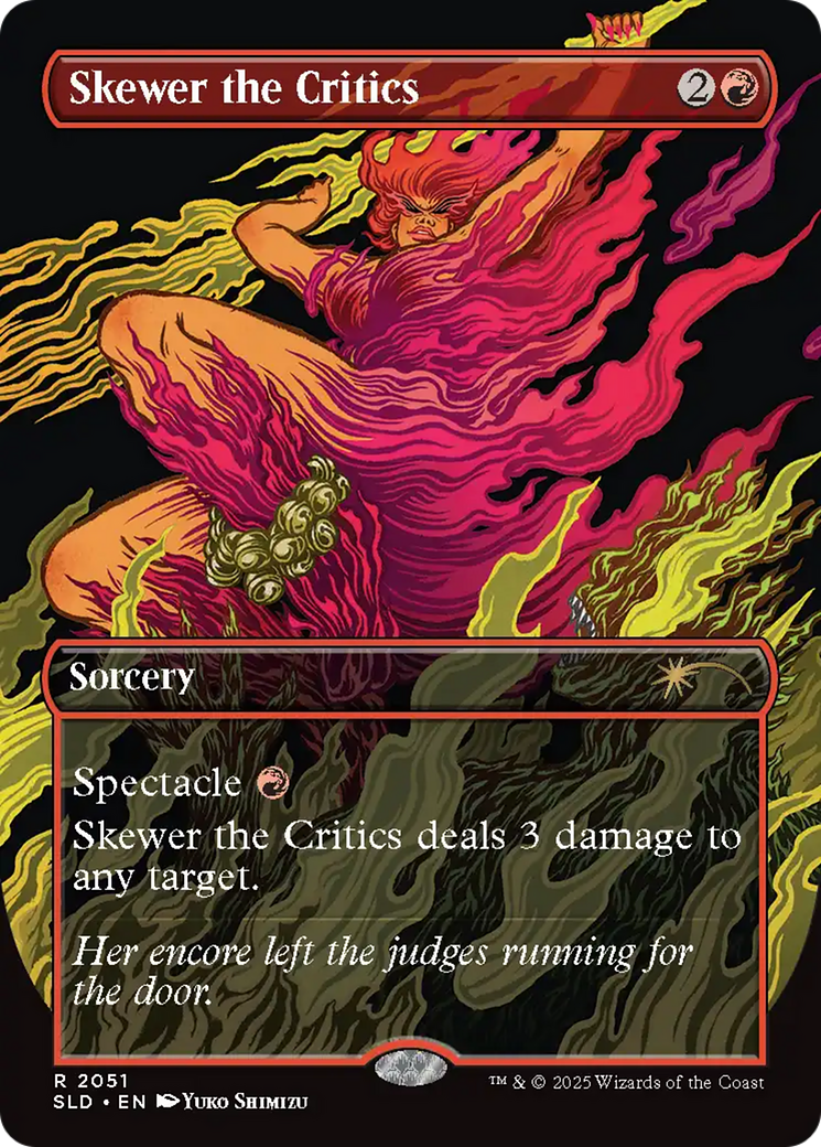 Skewer the Critics (2051) (Rainbow Foil) [Secret Lair Drop Series] | Exor Games New Glasgow