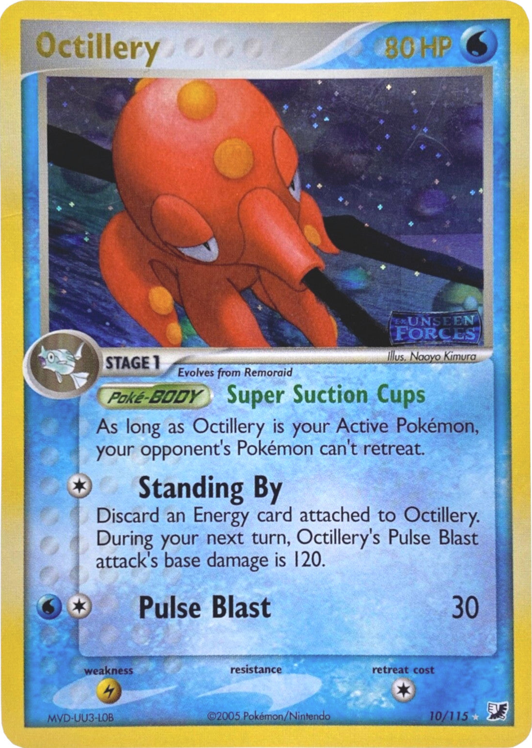 Octillery (10/115) (Stamped) [EX: Unseen Forces] | Exor Games New Glasgow