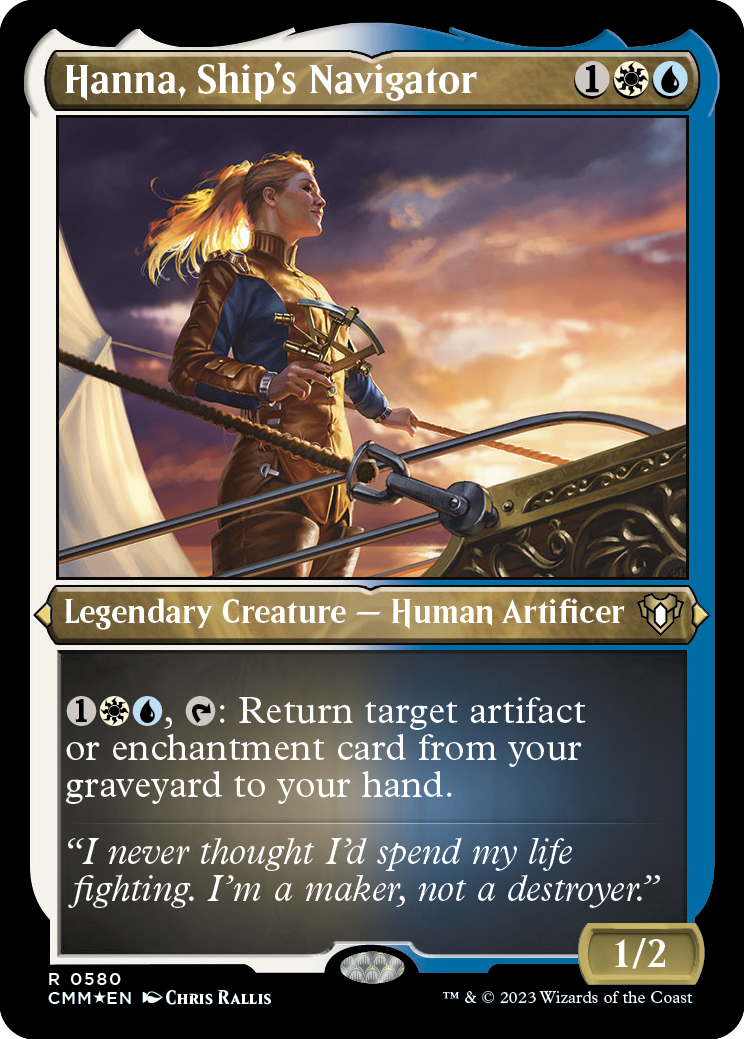 Hanna, Ship's Navigator (Foil Etched) [Commander Masters] | Exor Games New Glasgow