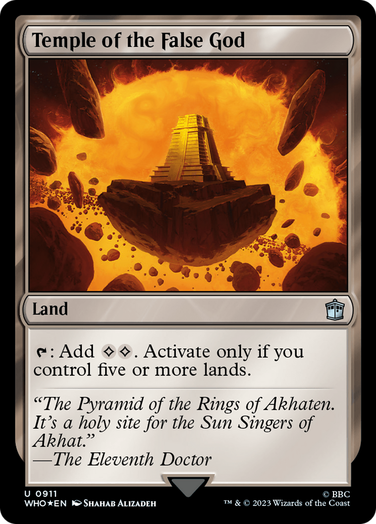 Temple of the False God (Surge Foil) [Doctor Who] | Exor Games New Glasgow
