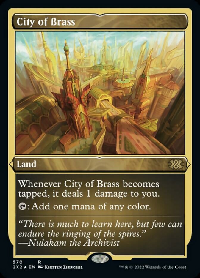 City of Brass (Foil Etched) [Double Masters 2022] | Exor Games New Glasgow