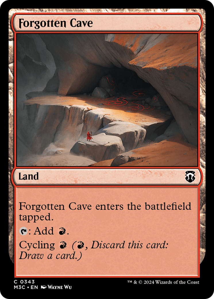 Forgotten Cave (Ripple Foil) [Modern Horizons 3 Commander] | Exor Games New Glasgow