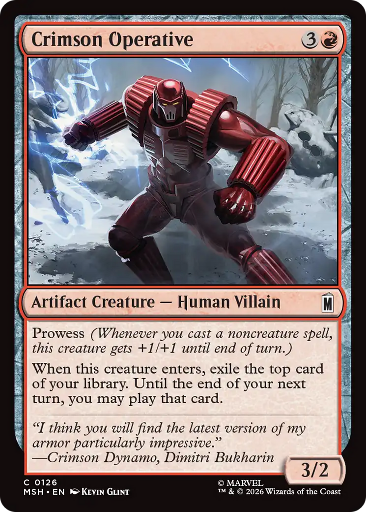 Crimson Operative [Marvel Super Heroes] | Exor Games New Glasgow