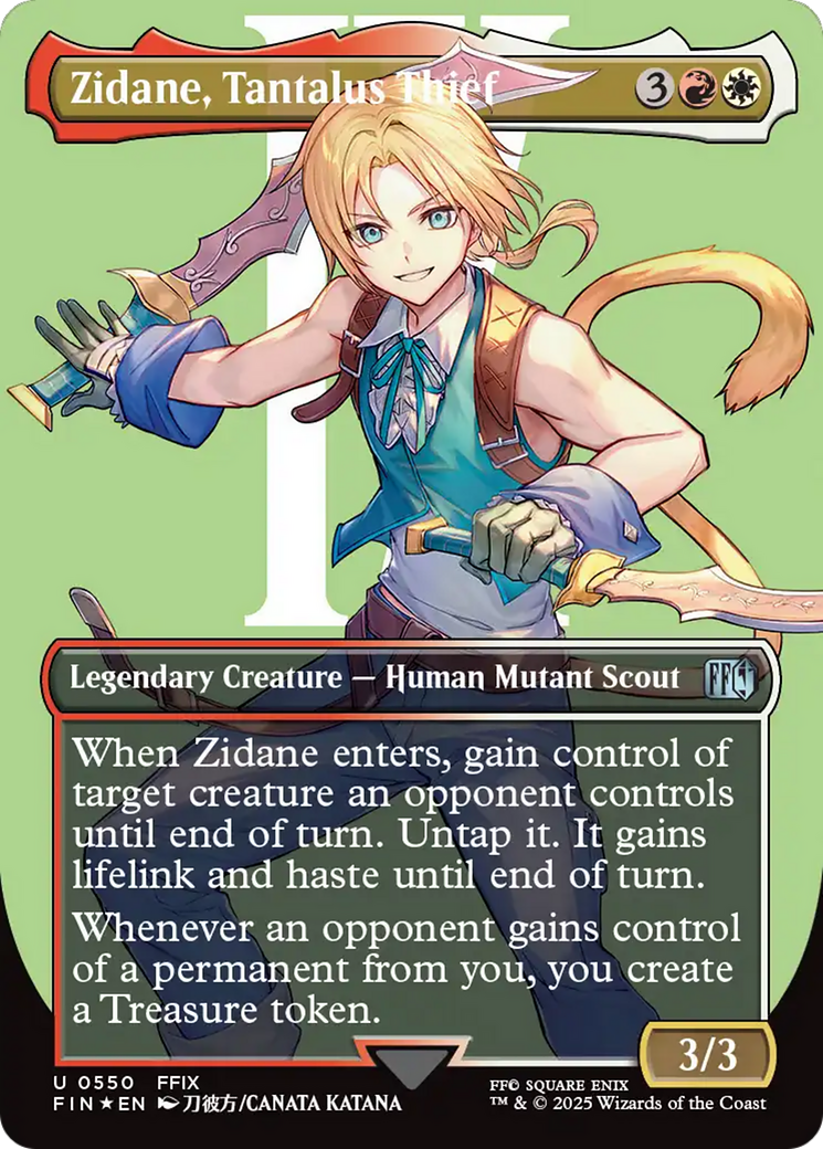 Zidane, Tantalus Thief (Borderless) (Surge Foil) [FINAL FANTASY] | Exor Games New Glasgow