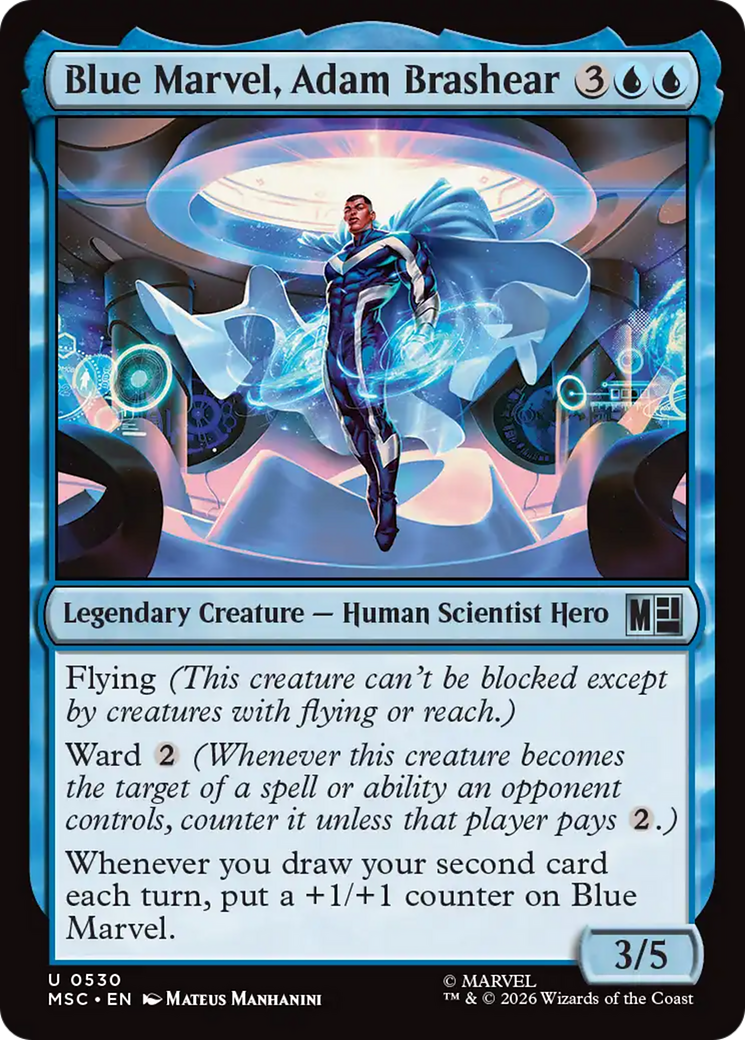 Blue Marvel, Adam Brashear [Marvel Super Heroes Commander] | Exor Games New Glasgow