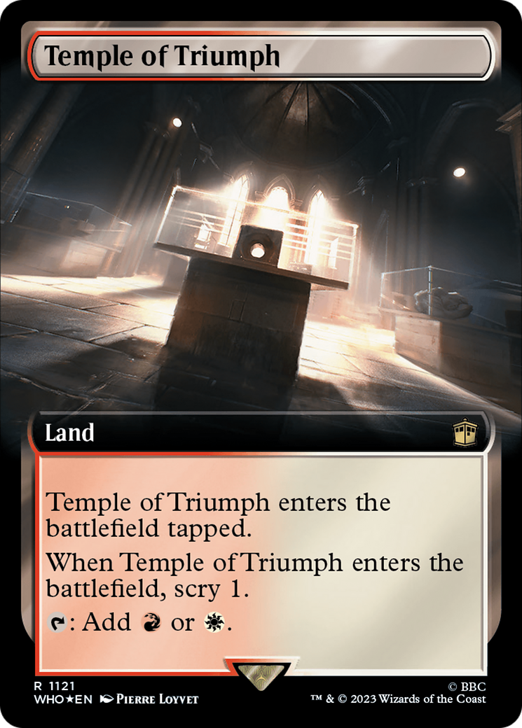 Temple of Triumph (Extended Art) (Surge Foil) [Doctor Who] | Exor Games New Glasgow