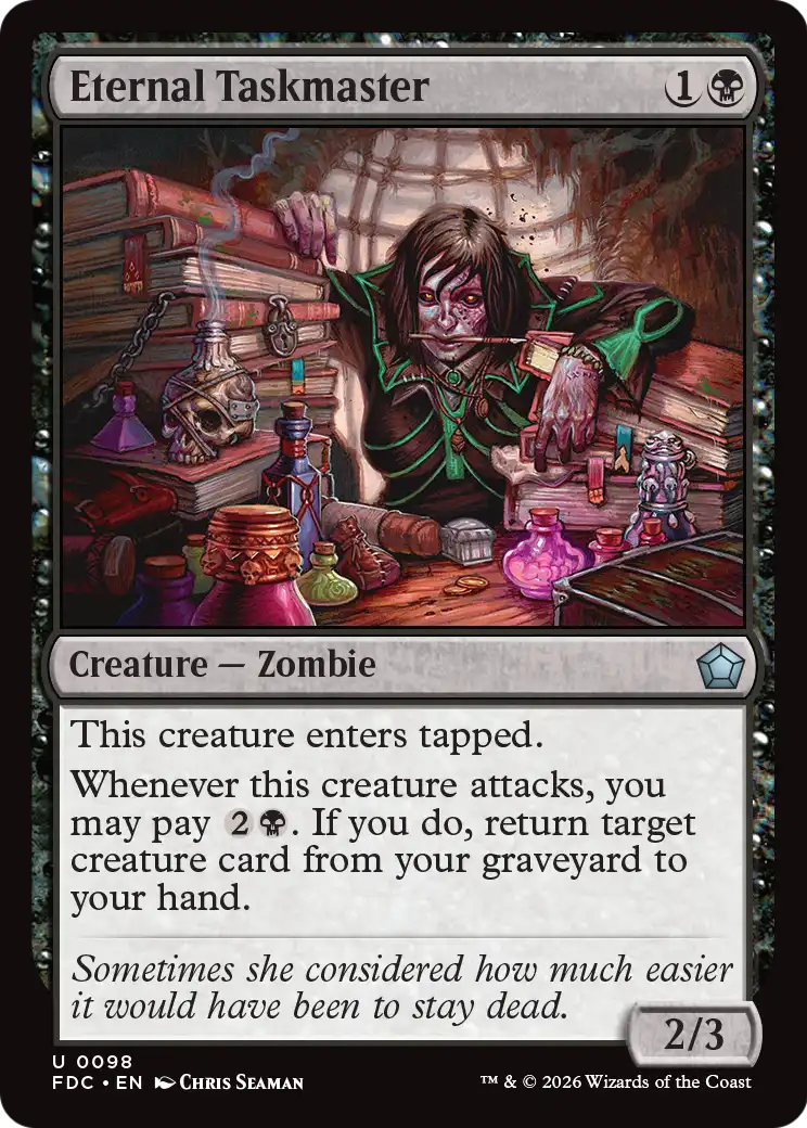 Eternal Taskmaster [Foundations Commander] | Exor Games New Glasgow