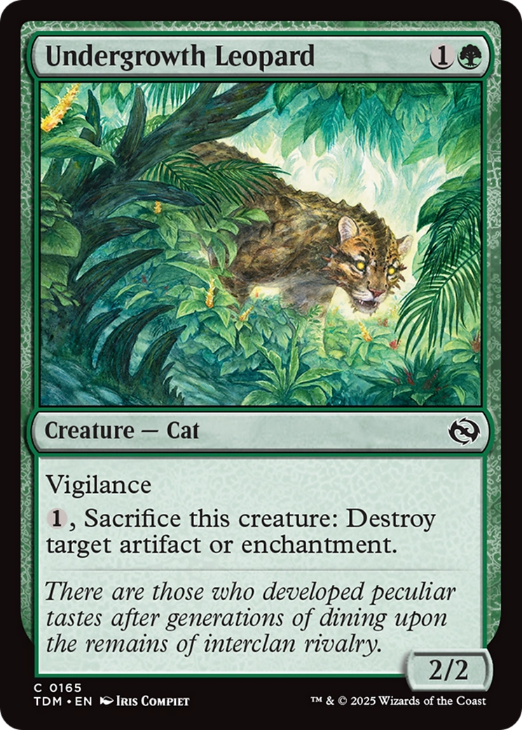 Undergrowth Leopard [Tarkir: Dragonstorm] | Exor Games New Glasgow