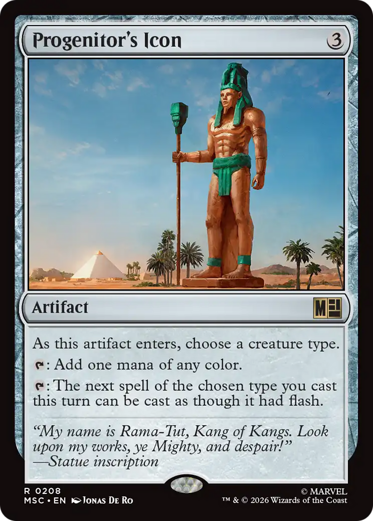 Progenitor's Icon (Surge Foil) [Marvel Super Heroes Commander] | Exor Games New Glasgow