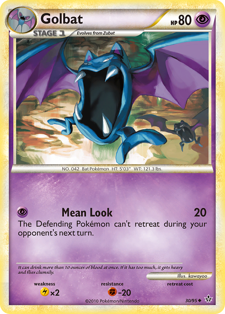 Golbat (30/95) [HeartGold & SoulSilver: Unleashed] | Exor Games New Glasgow