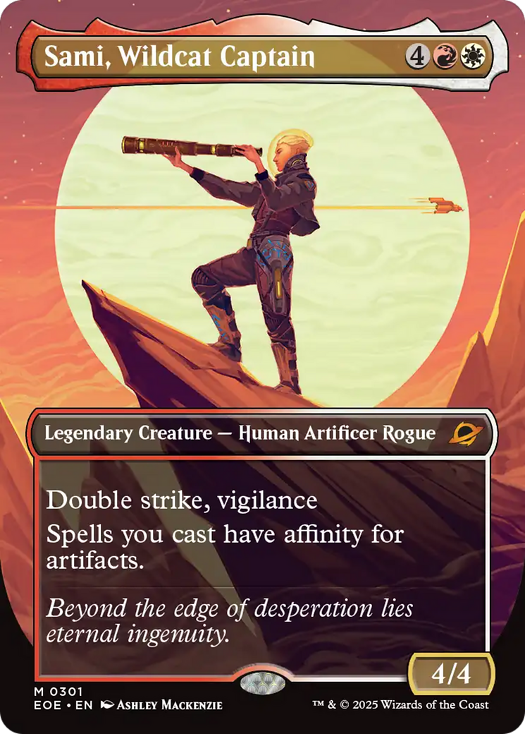 Sami, Wildcat Captain (Borderless) [Edge of Eternities] | Exor Games New Glasgow