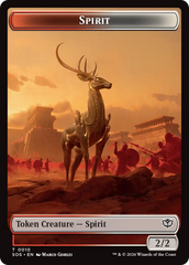 Fractal (0004) // Spirit (0010) Double-Sided Token [Secrets of Strixhaven Tokens] | Exor Games New Glasgow
