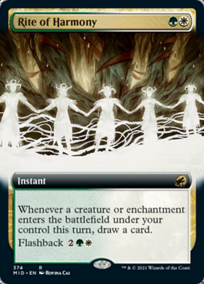 Rite of Harmony (Extended Art) [Innistrad: Midnight Hunt] | Exor Games New Glasgow