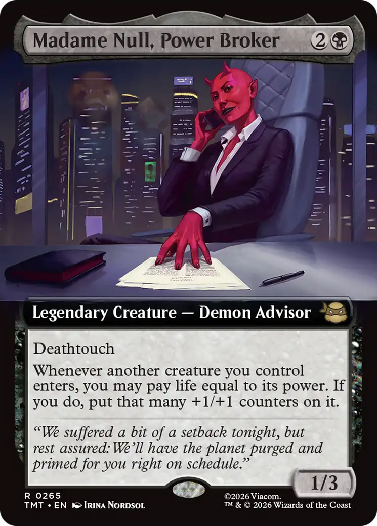Madame Null, Power Broker (Extended Art) [Teenage Mutant Ninja Turtles] | Exor Games New Glasgow