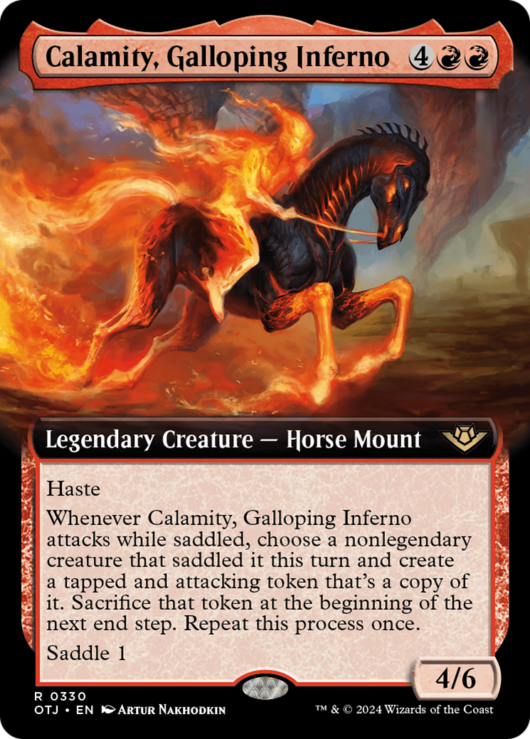 Calamity, Galloping Inferno (Extended Art) [Outlaws of Thunder Junction] | Exor Games New Glasgow