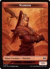 Servo // Warrior Double-Sided Token [Tarkir: Dragonstorm Commander Tokens] | Exor Games New Glasgow