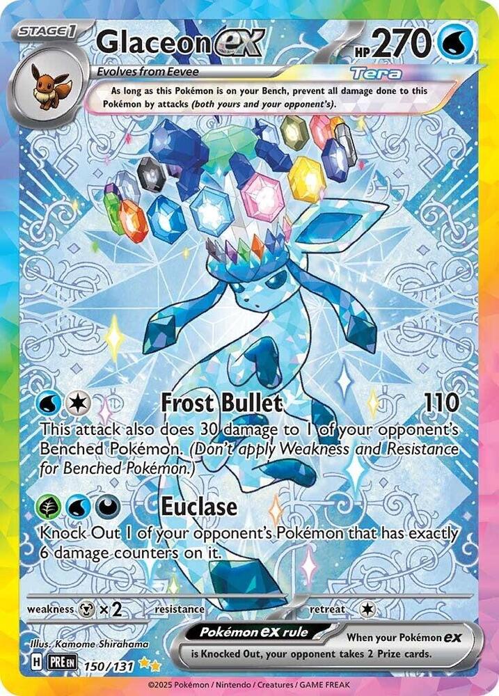 Glaceon ex (150/131) [Scarlet & Violet: Prismatic Evolutions] | Exor Games New Glasgow