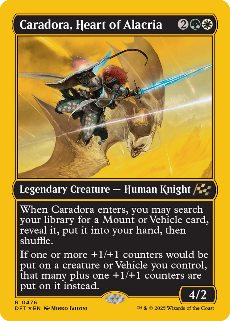 Caradora, Heart of Alacria (First-Place Foil) [Aetherdrift] | Exor Games New Glasgow