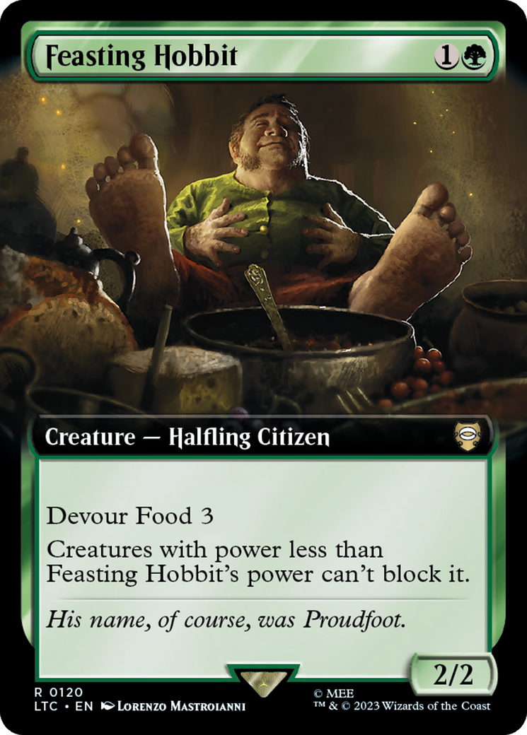 Feasting Hobbit (Extended Art) [The Lord of the Rings: Tales of Middle-Earth Commander] | Exor Games New Glasgow