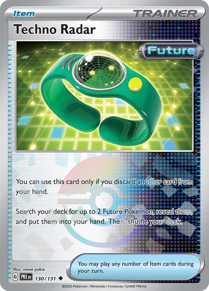 Techno Radar (130/131) (Poke Ball Pattern) [Scarlet & Violet: Prismatic Evolutions] | Exor Games New Glasgow