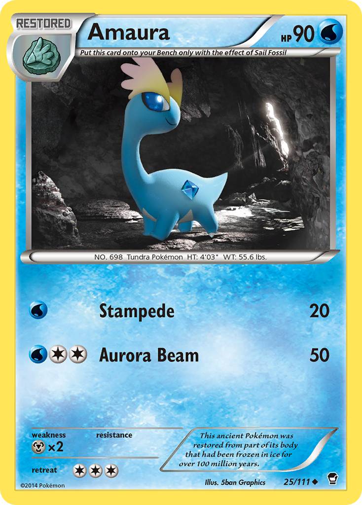 Amaura (25/111) [XY: Furious Fists] | Exor Games New Glasgow