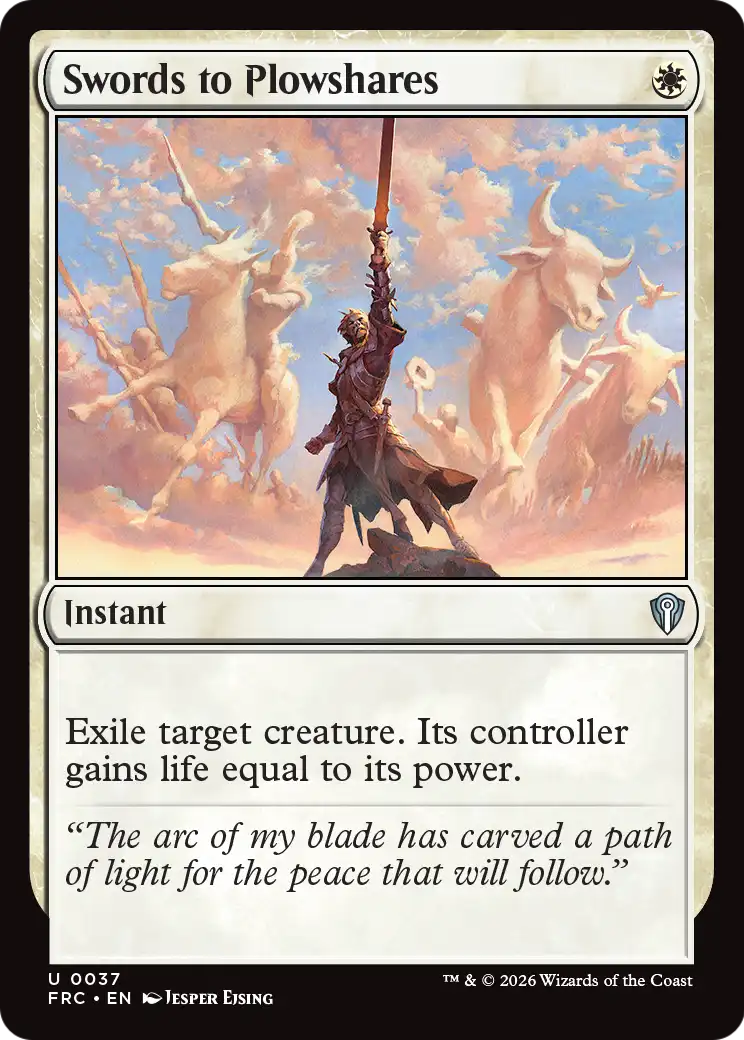 Swords to Plowshares [Reality Fracture Commander] | Exor Games New Glasgow