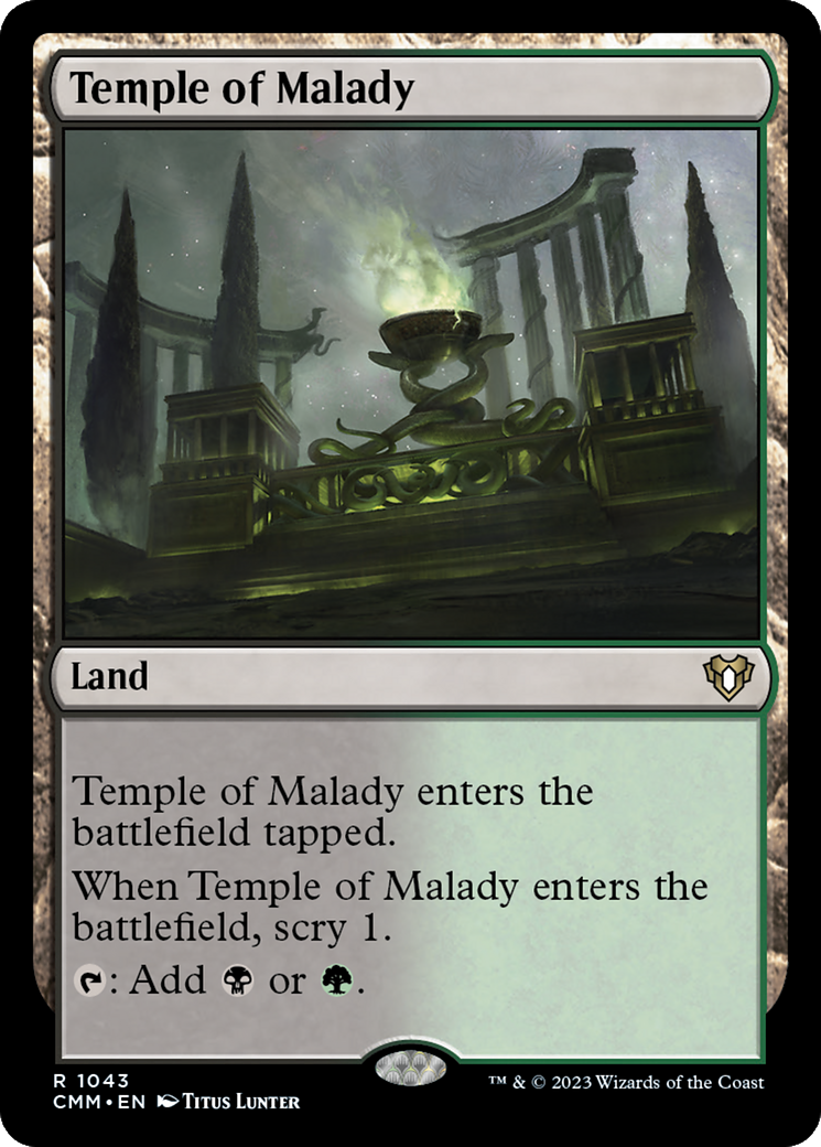 Temple of Malady [Commander Masters] | Exor Games New Glasgow