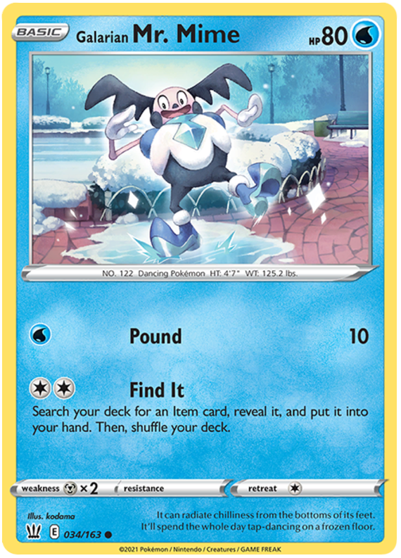 Galarian Mr. Mime (034/163) [Sword & Shield: Battle Styles] | Exor Games New Glasgow