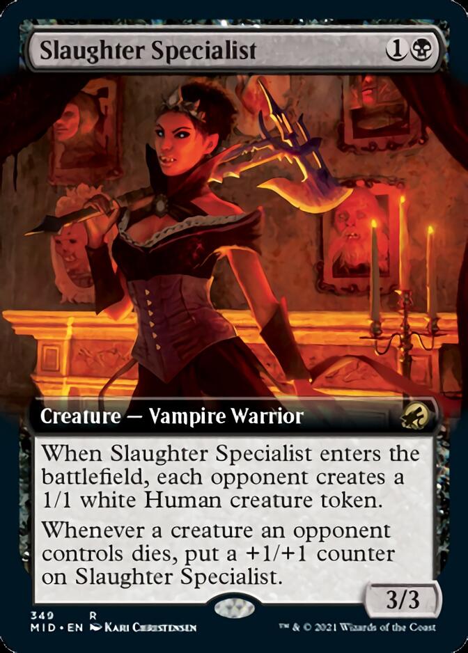Slaughter Specialist (Extended Art) [Innistrad: Midnight Hunt] | Exor Games New Glasgow