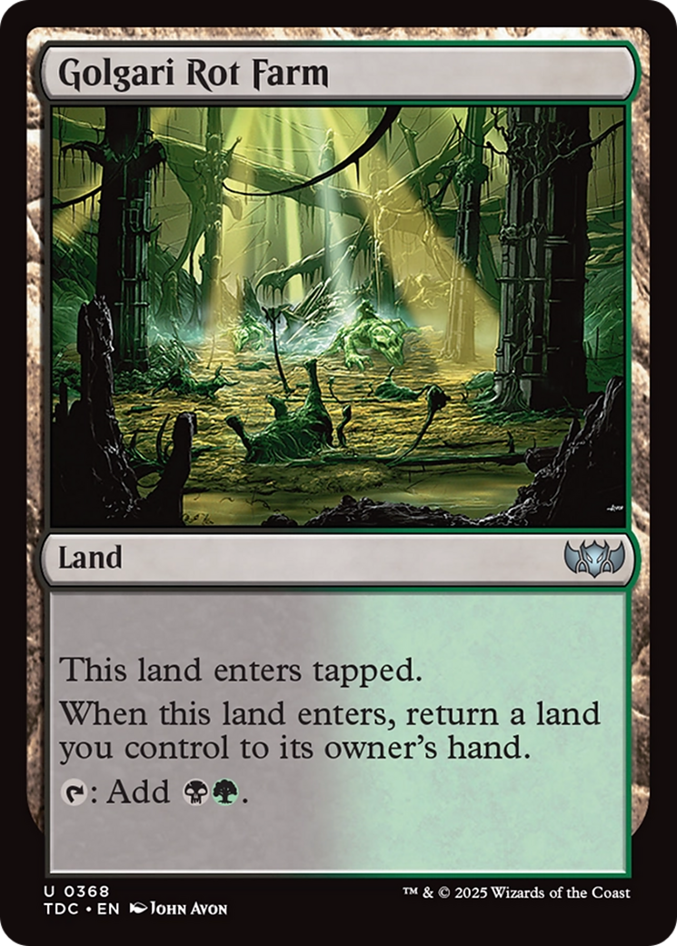 Golgari Rot Farm [Tarkir: Dragonstorm Commander] | Exor Games New Glasgow