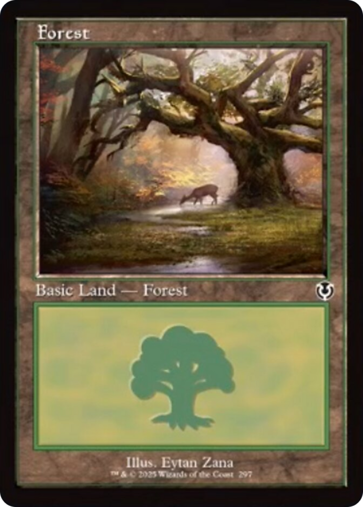 Forest (297) (Retro Frame) [Innistrad Remastered] | Exor Games New Glasgow