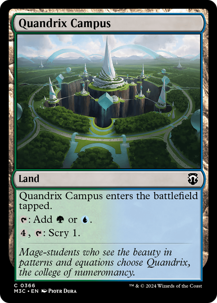 Quandrix Campus (Ripple Foil) [Modern Horizons 3 Commander] | Exor Games New Glasgow