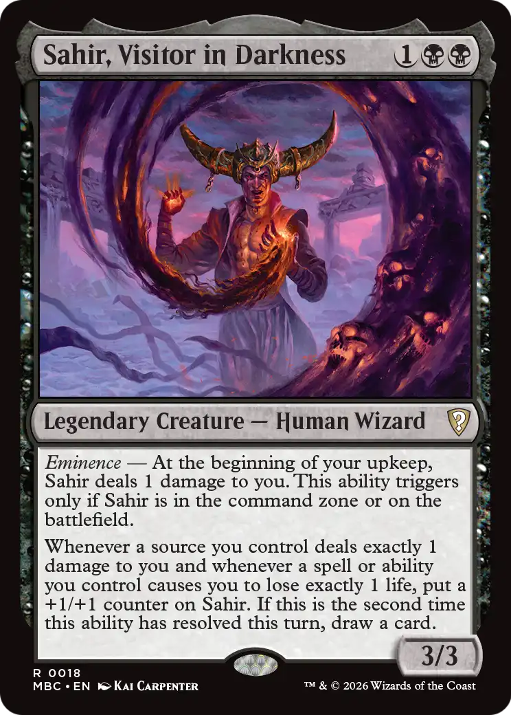 Sahir, Visitor in Darkness [Mystery Booster: Commander Edition] | Exor Games New Glasgow