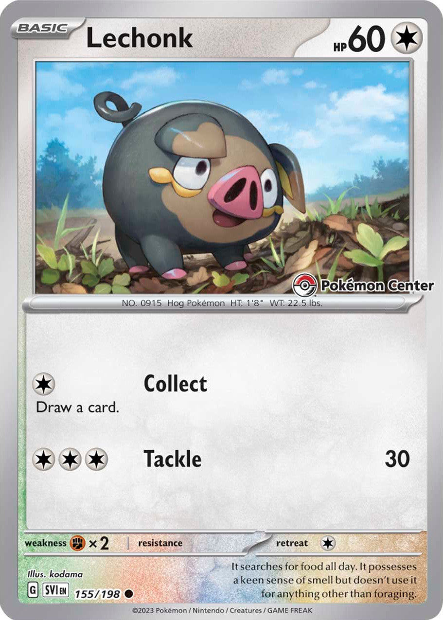 Lechonk (155/198) (Pokemon Center Exclusive) [Scarlet & Violet: Base Set] | Exor Games New Glasgow