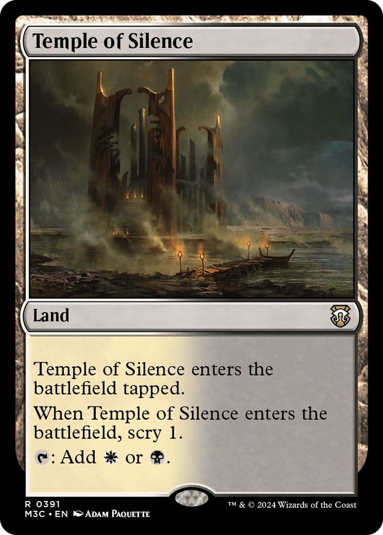 Temple of Silence (Ripple Foil) [Modern Horizons 3 Commander] | Exor Games New Glasgow
