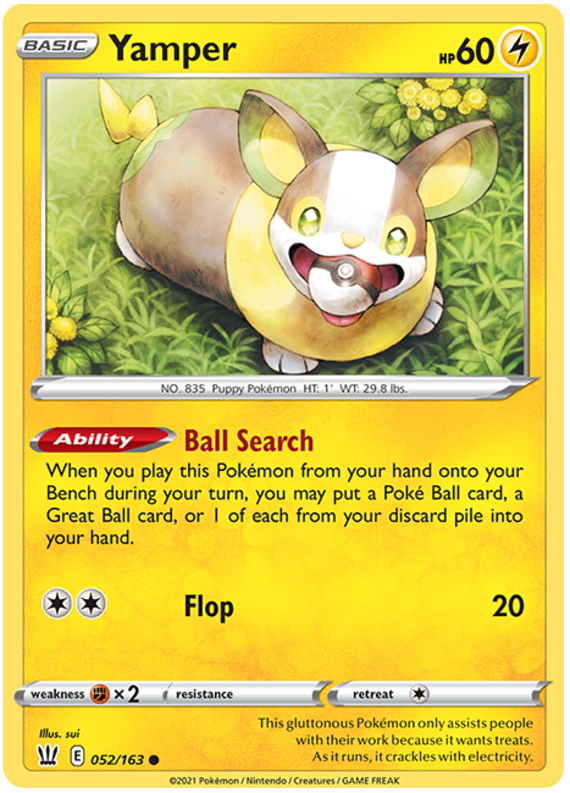 Yamper (052/163) [Sword & Shield: Battle Styles] | Exor Games New Glasgow