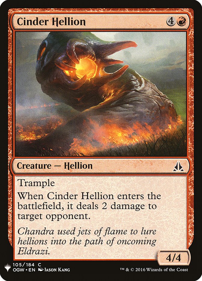 Cinder Hellion [Mystery Booster] | Exor Games New Glasgow