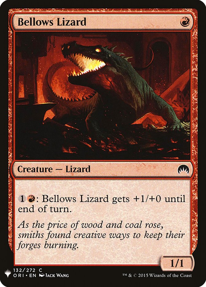 Bellows Lizard [Mystery Booster] | Exor Games New Glasgow