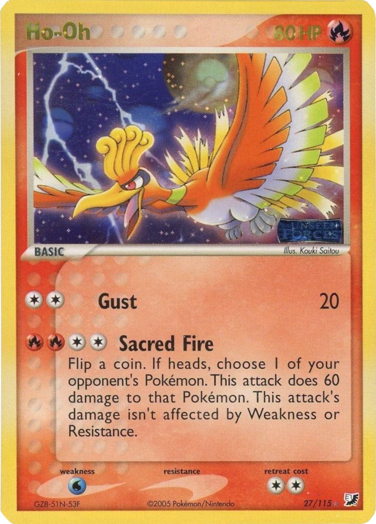 Ho-Oh (27/115) (Stamped) [EX: Unseen Forces] | Exor Games New Glasgow