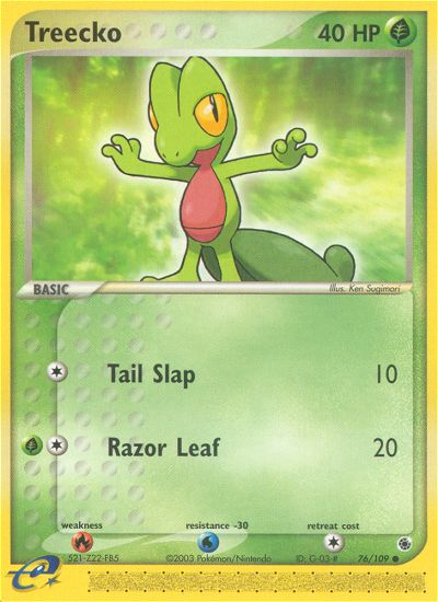 Treecko (76/109) [EX: Ruby & Sapphire] | Exor Games New Glasgow